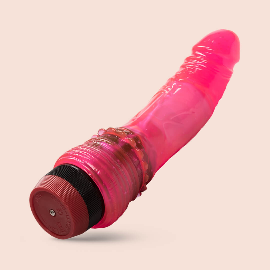 Hot Pinks™ Curved Penis | vibrating realistic dildo