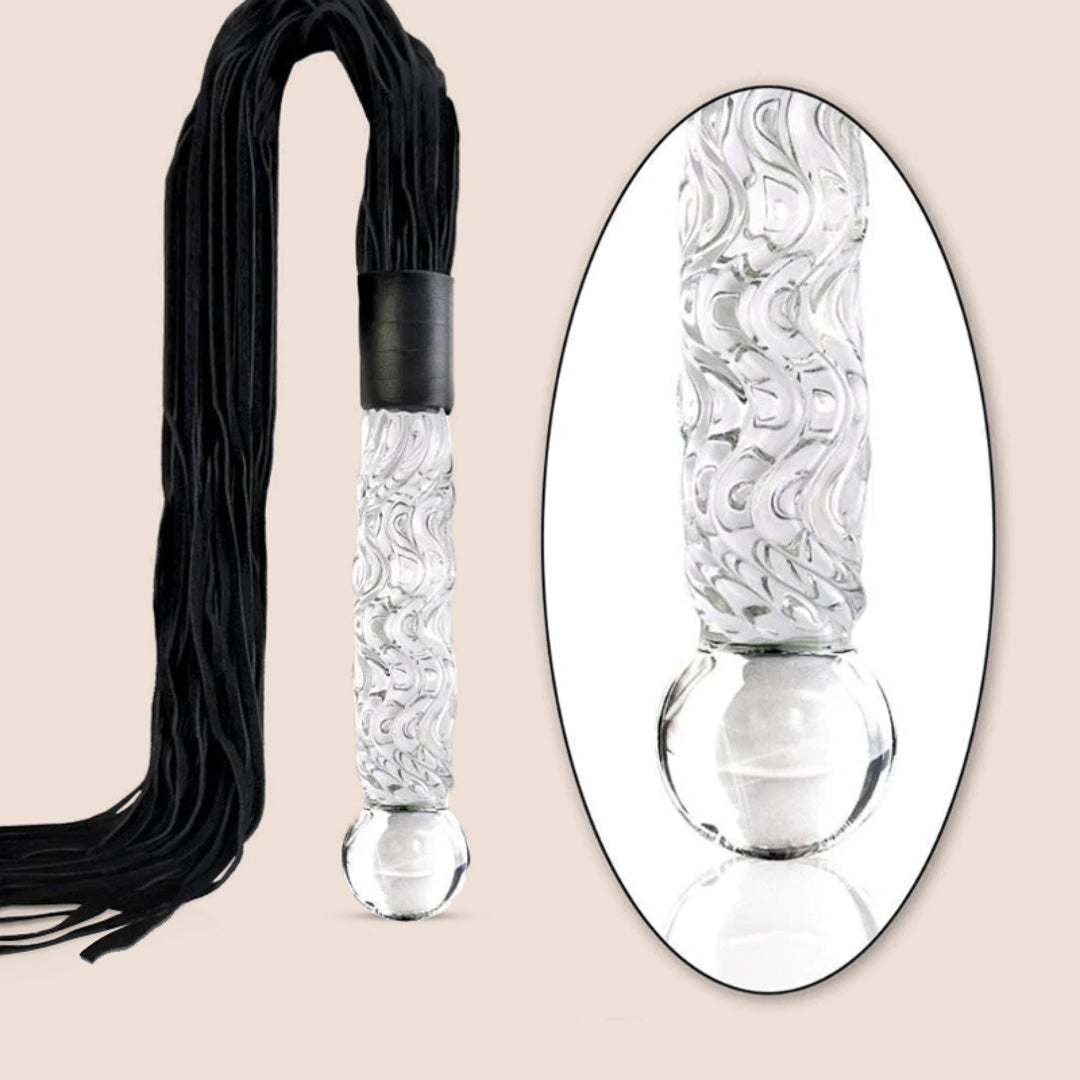 Icicles No. 38 | glass & leather