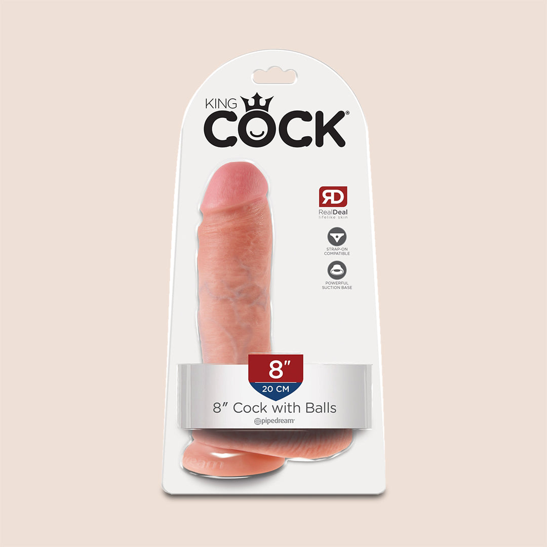 King C–ck | 8" ultra realistic dildo with balls