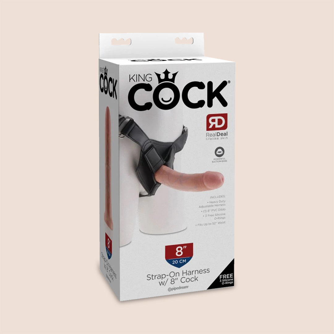 King C—ck strap-on Harness With 8" Dildo | kit