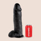 King C Ultra Realistic 12 Inch Black Suction Cup Dildo With Balls