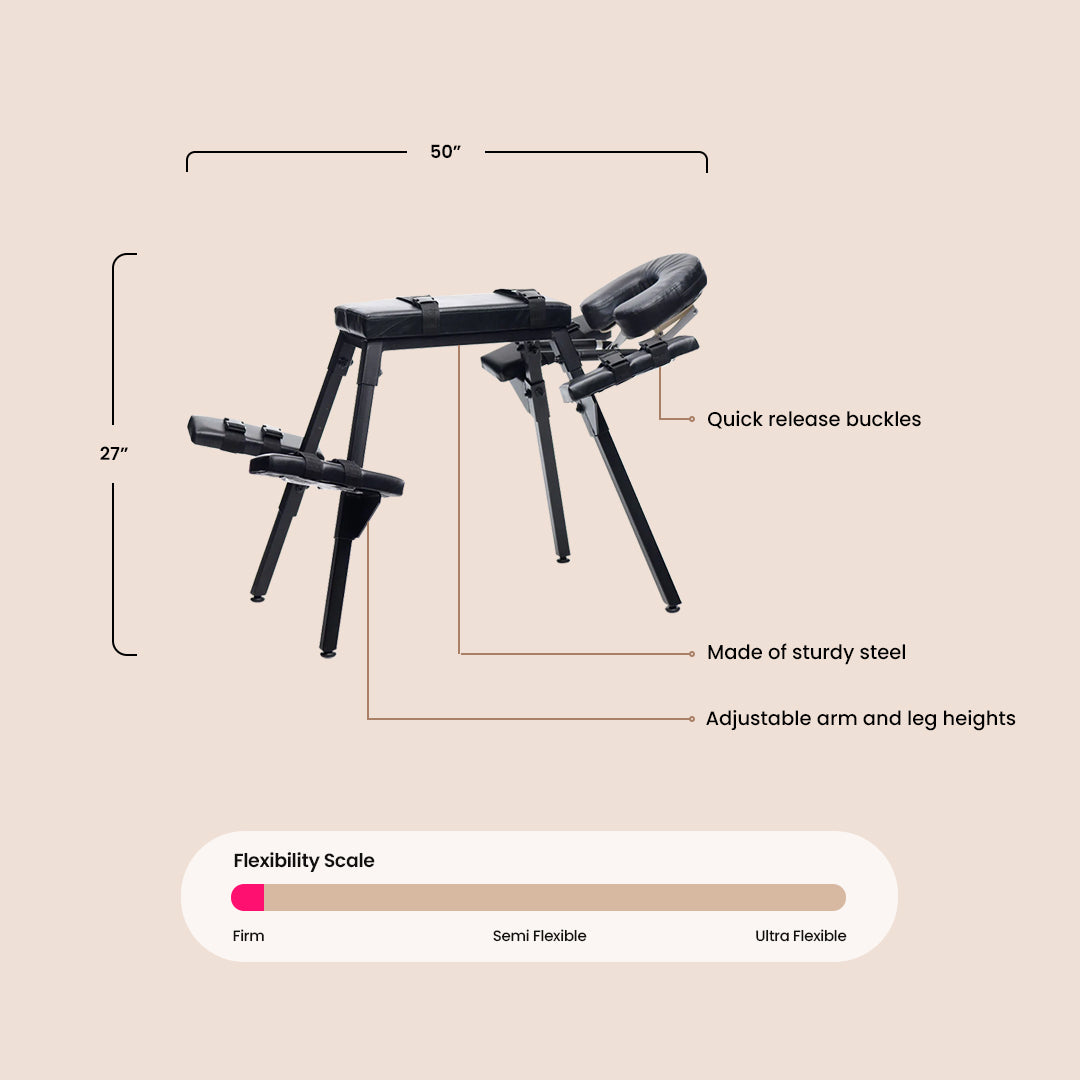 Obedience Extreme Bench | with restraint straps