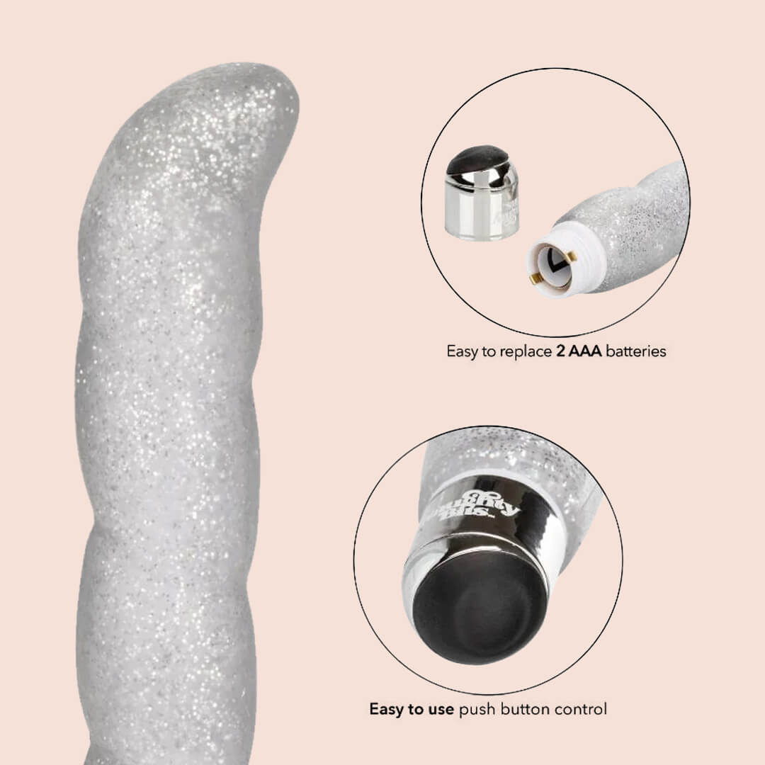 Naughty Bits™ Screwnicorn™ Majestic G-spot Vibrator | soft ribbed texture