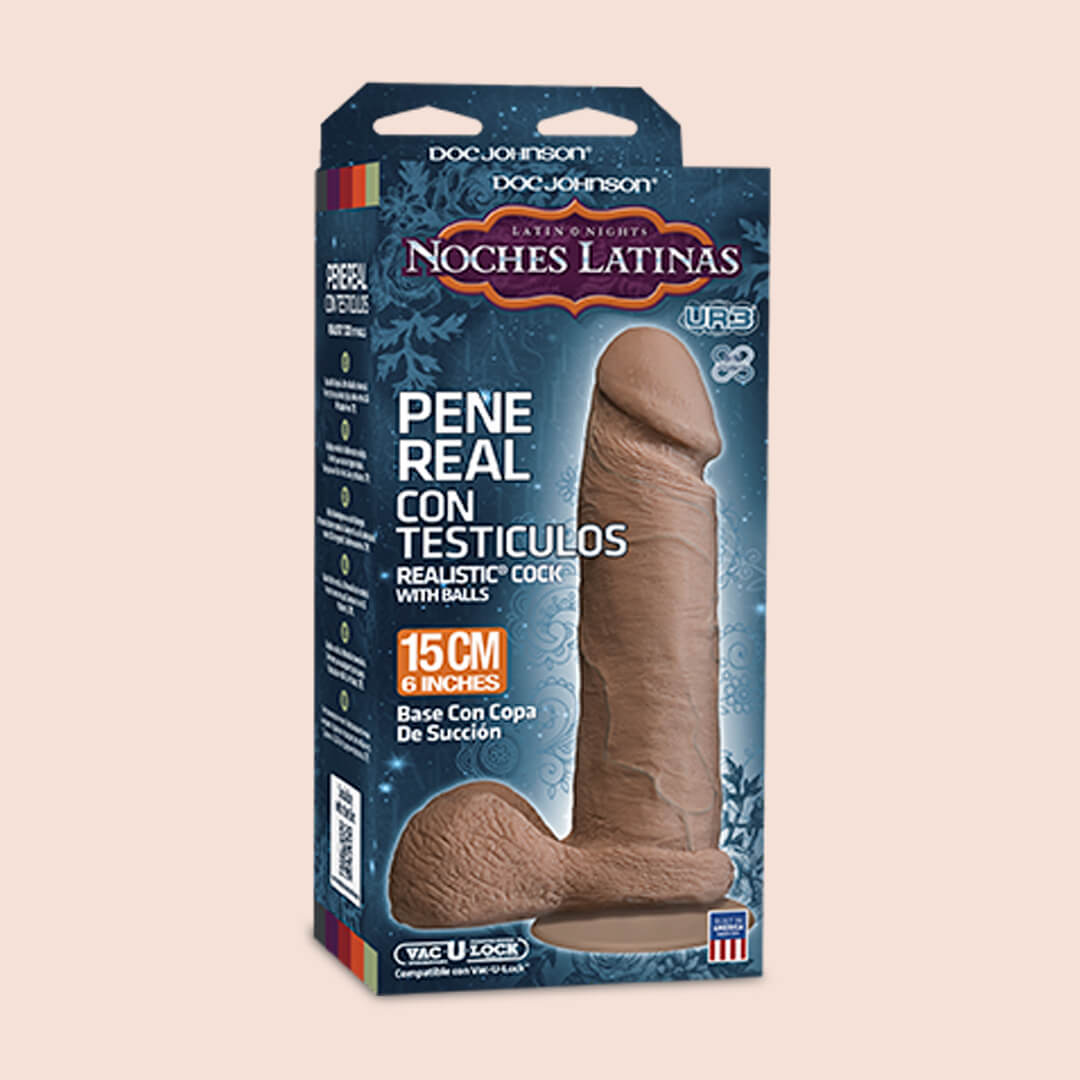 Noches Latinas | 6" ultra realistic dildo with balls