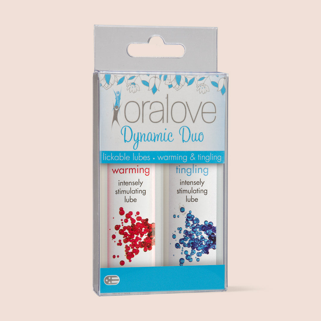 Oralove Dynamic Duo Lickable Lubes - Warming & Tingling - 2 Pack | enhanced sensations