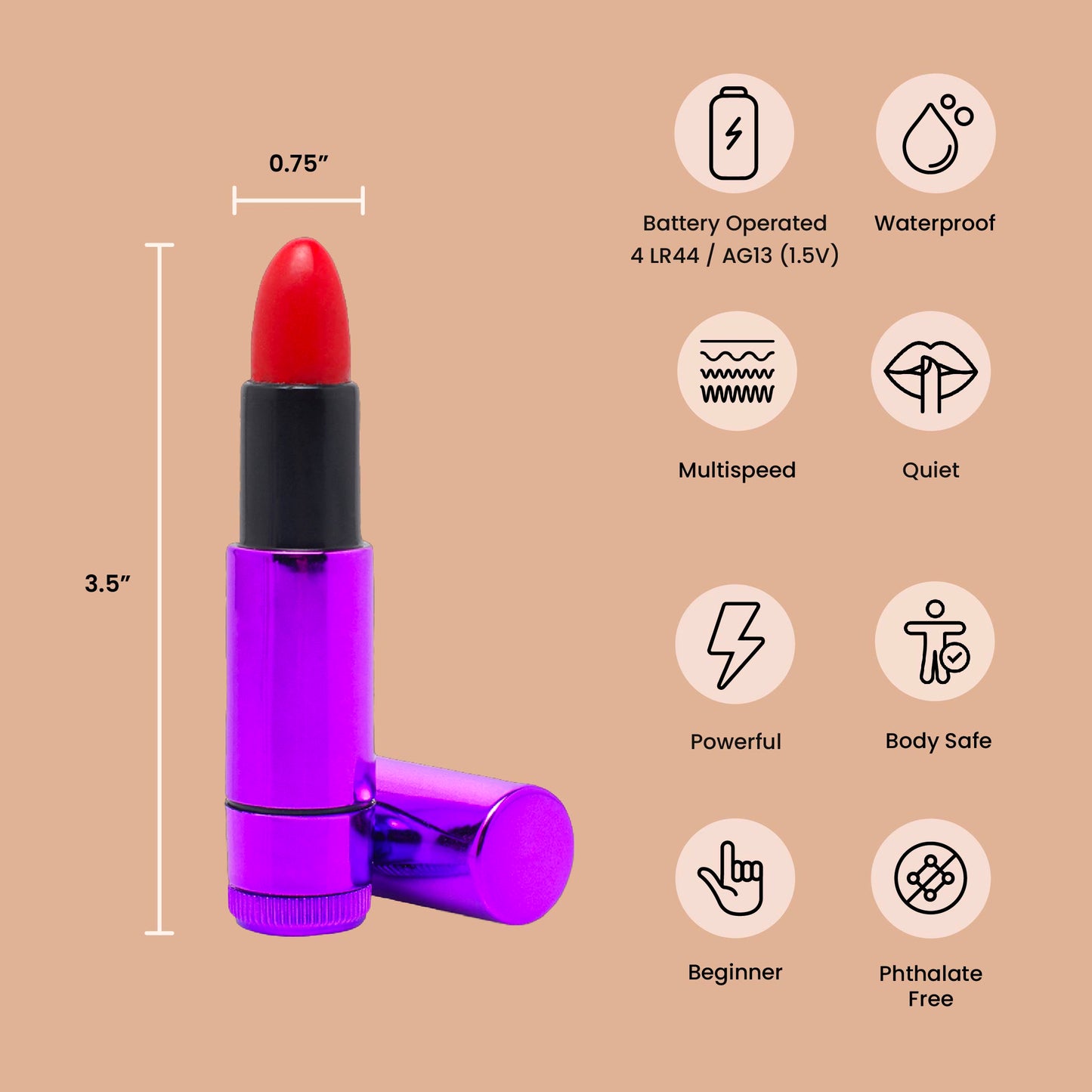 Lipstick Vibe | discreet waterproof vibrator