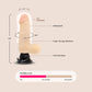 Real Feel Deluxe No. 1 | 6.5" vibrating dildo with suction cup base