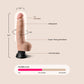 Real Feel Deluxe No. 6 | 8.5" vibrating dildo with suction cup base