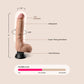 Real Feel Deluxe No. 7 | 9" vibrating dildo with suction cup base