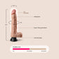 Real Feel Deluxe No. 11 | 11" vibrating dildo with suction cup base