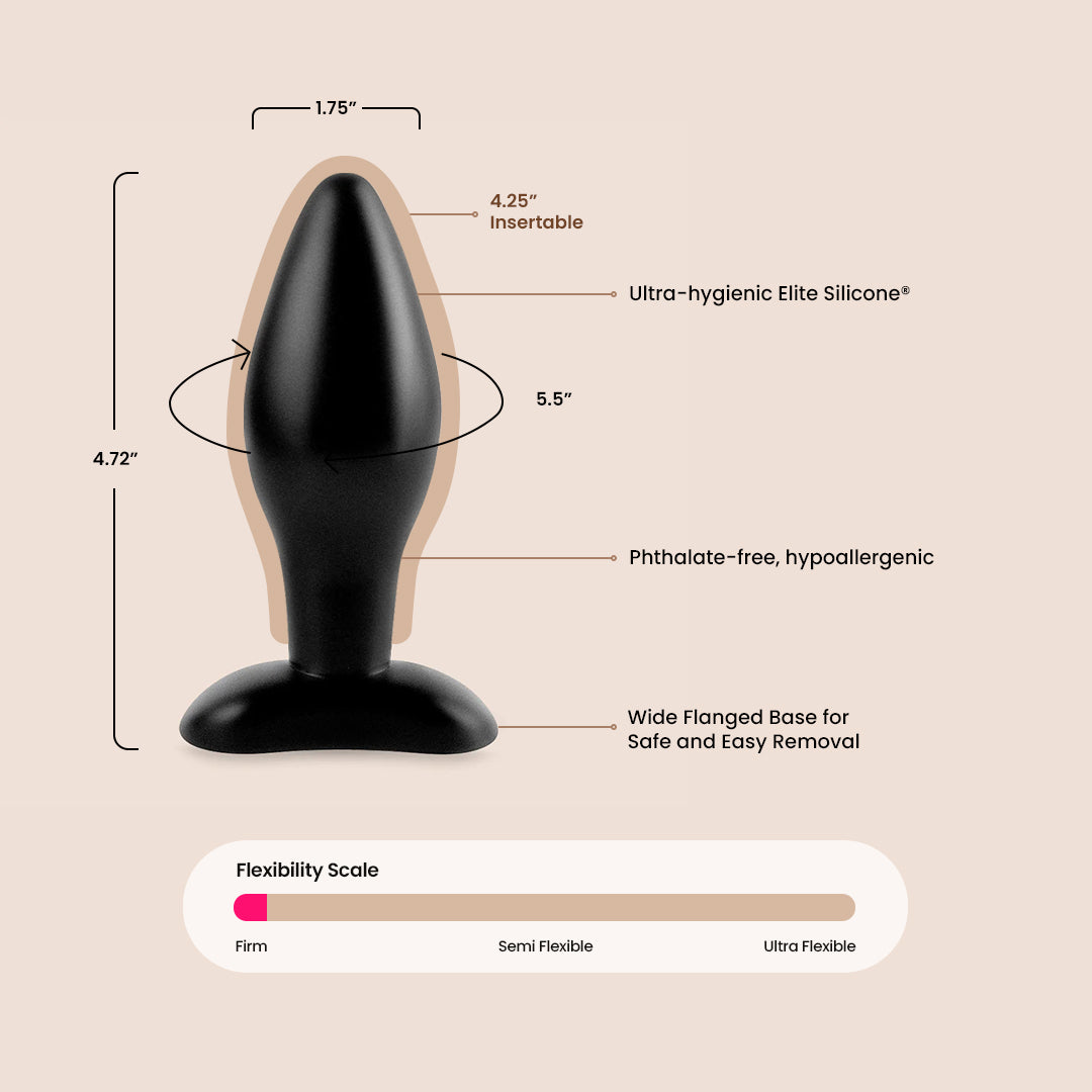 Anal Fantasy Medium Silicone Plug | tapered tip