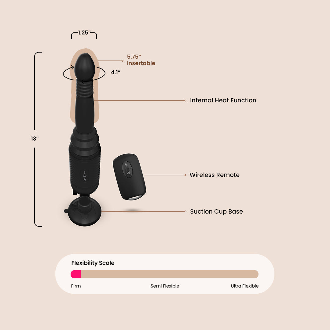 Anal Fantasy Elite Vibrating Ass Thruster | thrusting dildo