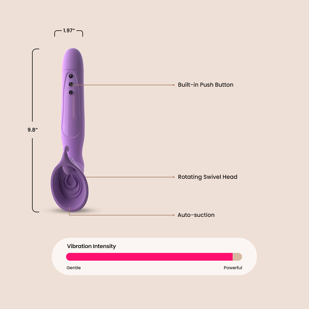 Fantasy For Her Vibrating Roto Suck-Her | silicone, suction & vibration