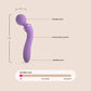 Fantasy for Her Duo Wand Massage-Her | vibrating head & handle