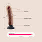 King C vibrating C__ck | 7" vibrating dildo with suction cup base