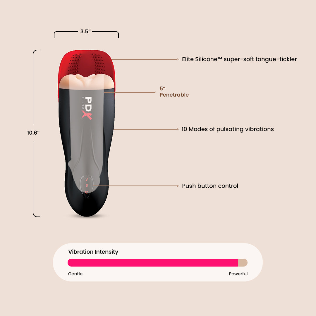 PDX Elite F—ck-O-Matic Stroker | suction & dual motor vibrations