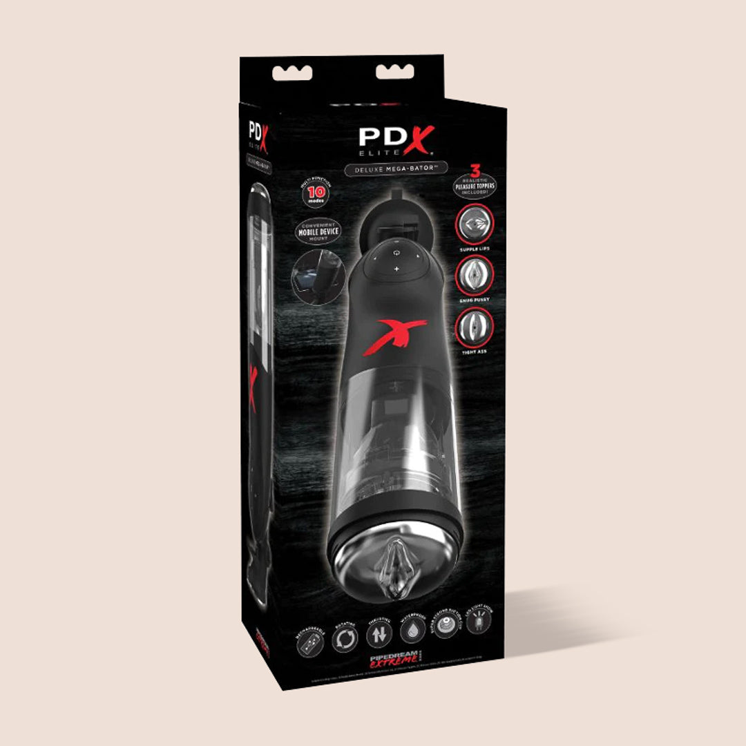 PDX Elite Deluxe Mega-Bator | rechargeable hands-free masturbator