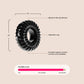 XPLAY® Ribbed Ring Slim - Black | stretchy ring