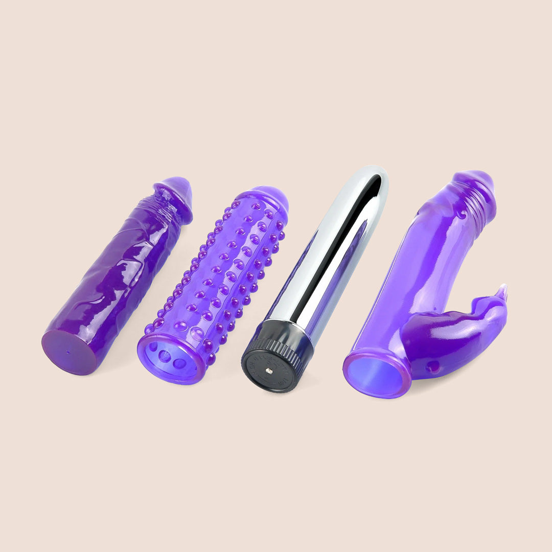Pipedream Royal Rabbit Kit | classic vibe with soft sleeves, beads, c-ring, kegal balls