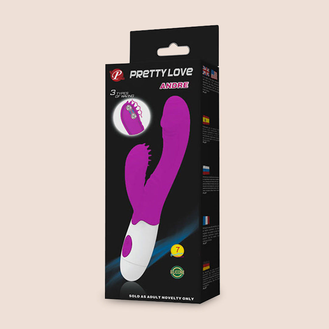 Pretty Love Andre | silicone dual rabbit stimulator