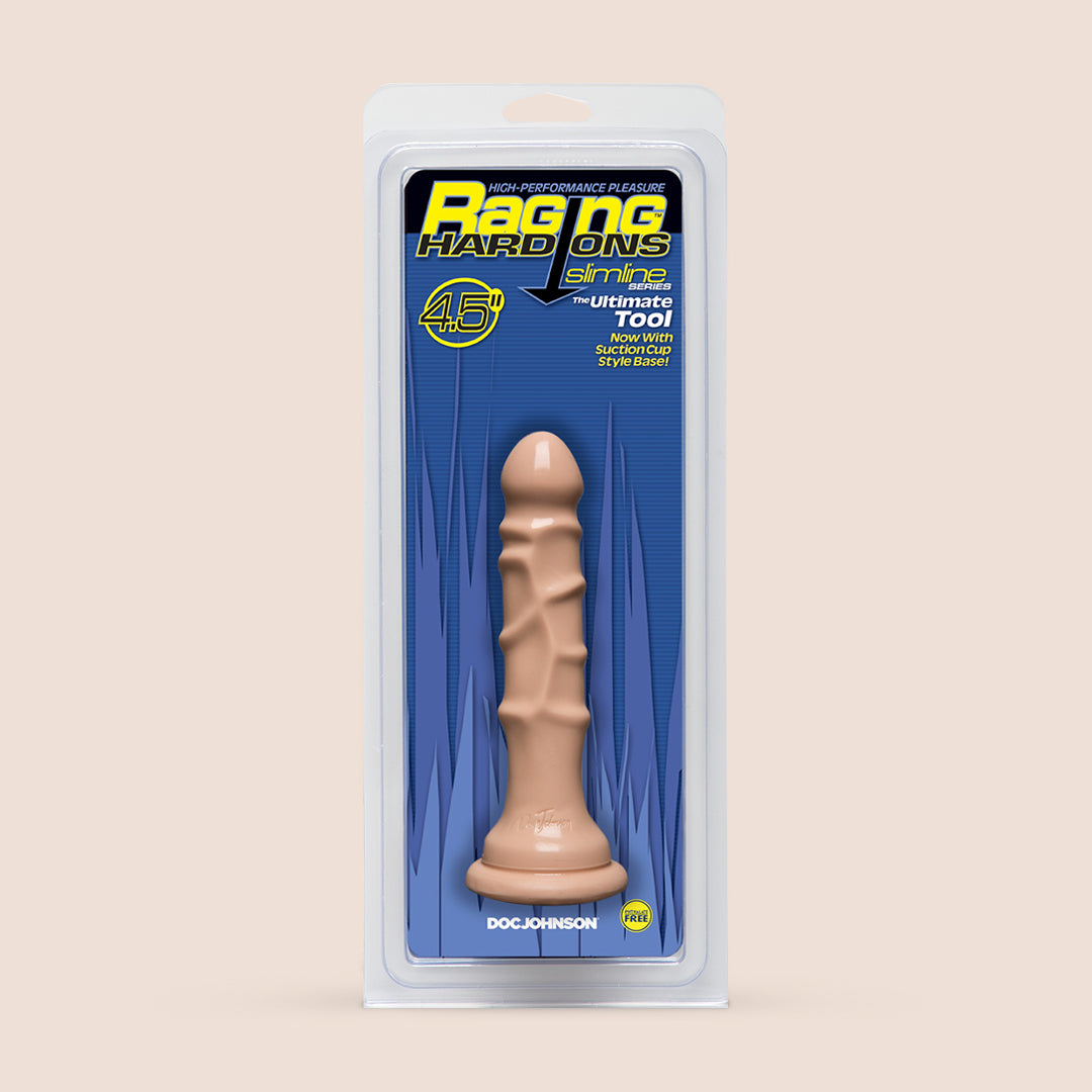 Raging Hard-Ons Slimline with Suction Cup - 4.5" Dong | slim shaft