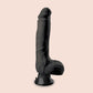 Real Feel Deluxe No. 7 | 9" vibrating dildo with suction cup base