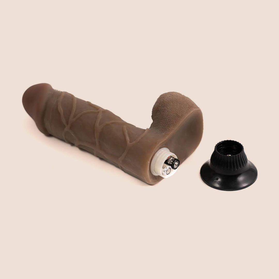 Real Feel Deluxe No. 10 | 10" vibrating dildo with suction cup base