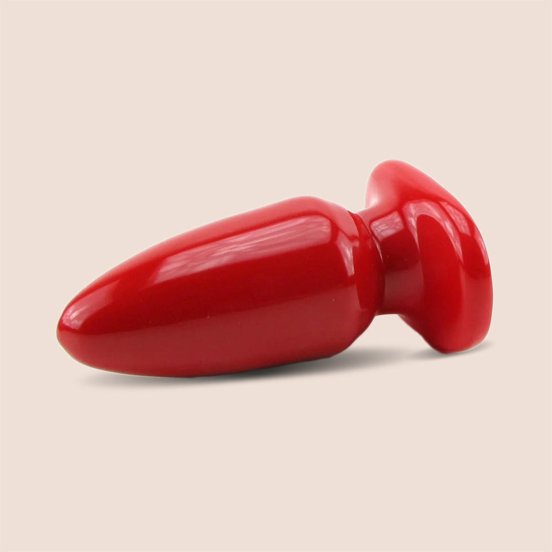 Red Boy Large 5" Butt Plug | firm flexible plug
