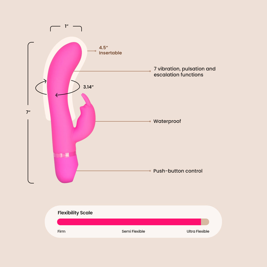 CalExotics Spellbound® Bunny | silicone & dual motors