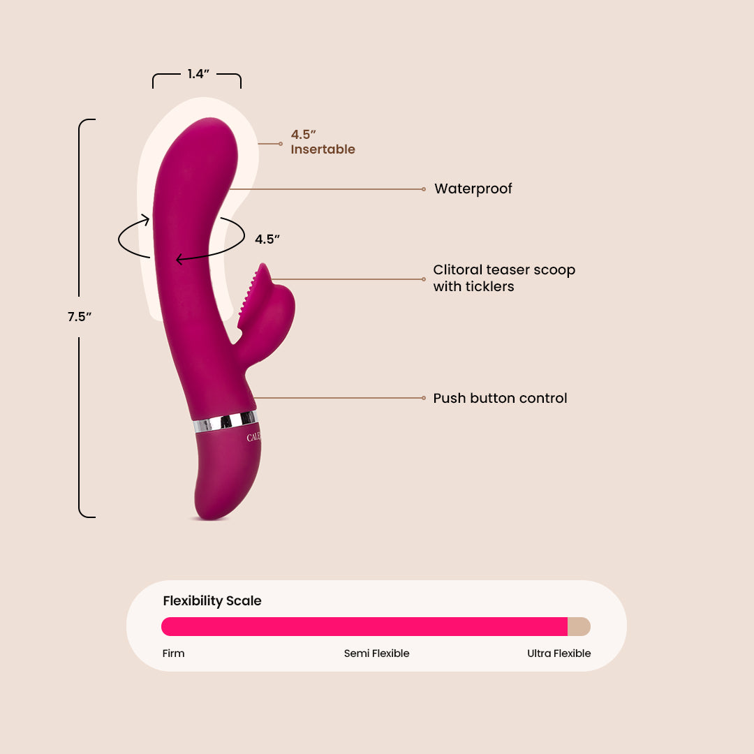 Foreplay Frenzy™ Climaxer | silicone with textured clitoral arm