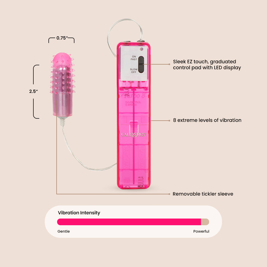 Turbo 8 Accelerator™ Single Bullet | 8 powerful vibration level