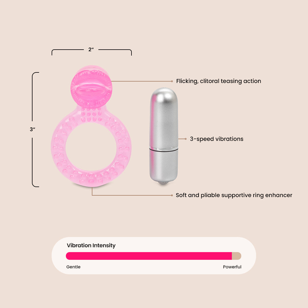 CalExotics Teaser Tongue Enhancer™ | vibrating penis ring