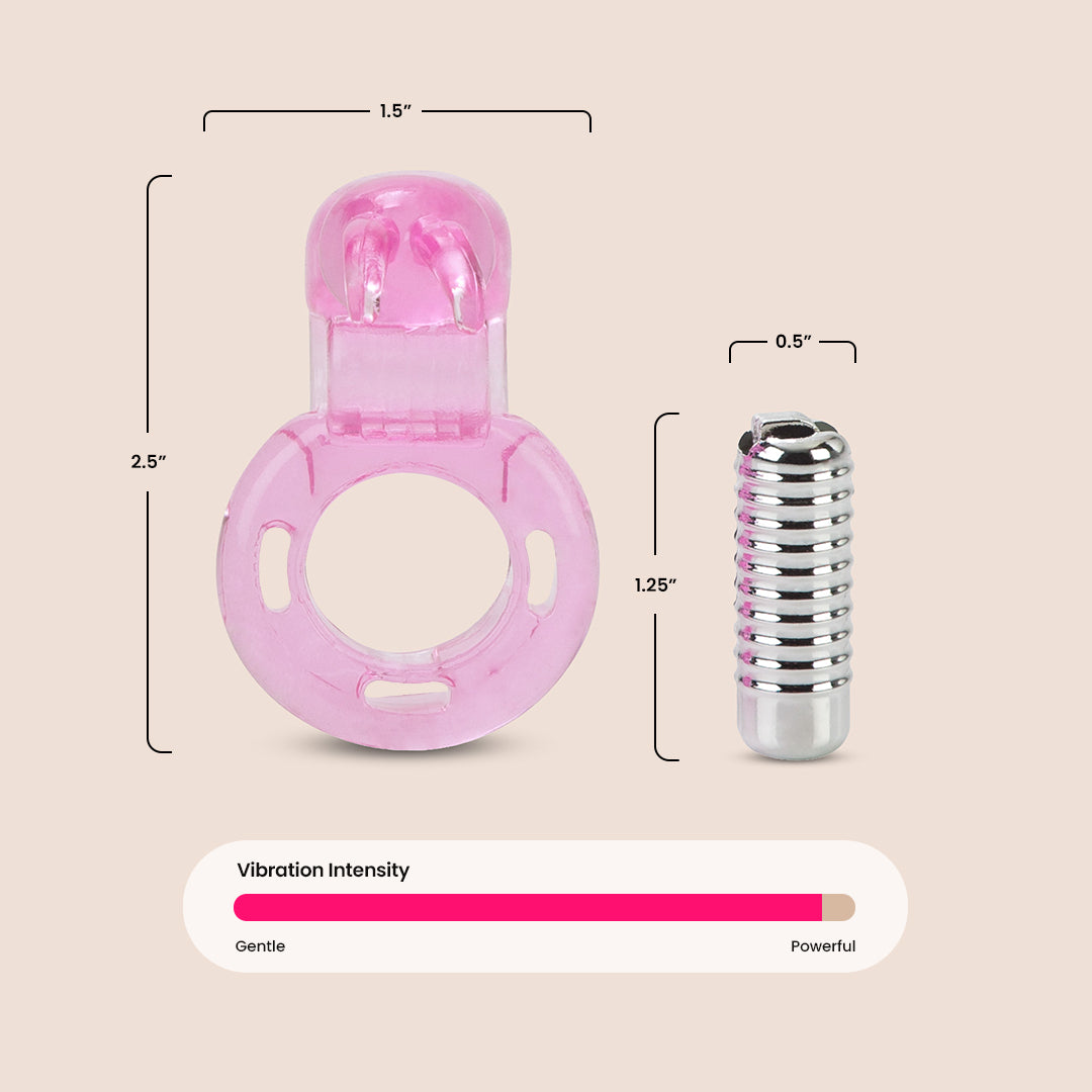 CalExotics Basic Essentials® Bunny Enhancer™ | vibrating penis ring