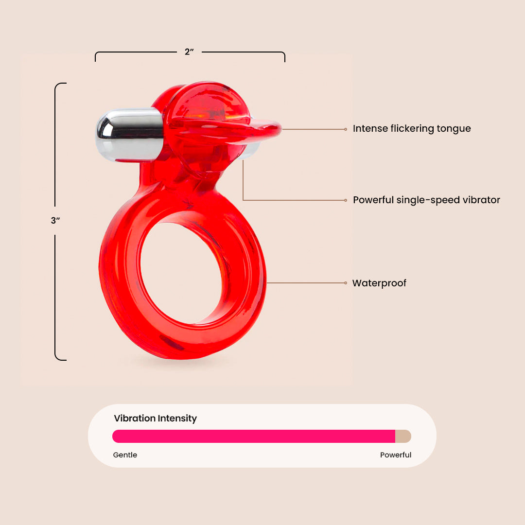 CalExotics Wireless Clit Flicker™ | vibrating penis ring