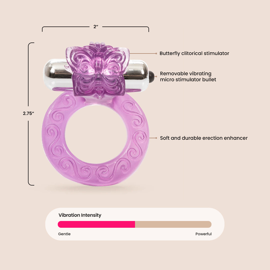 CalExotics Intimate Butterfly Ring™ | vibrating penis ring