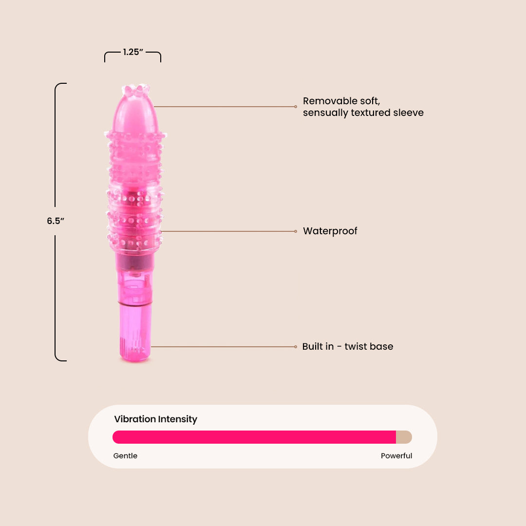 Magnetic Teaser™ with Sleeve | clitoral massager