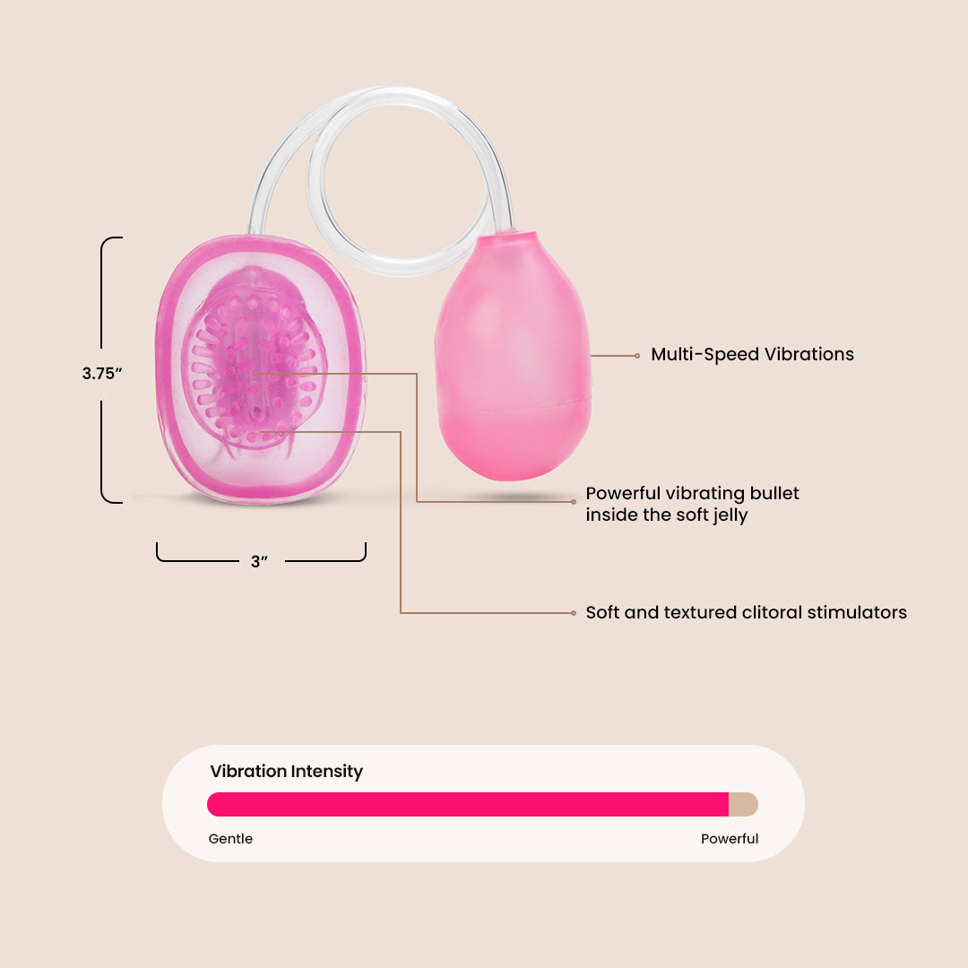 CalExotics Intimate Pump™ Vibro P—ssy Sucker™ | clitoral pump