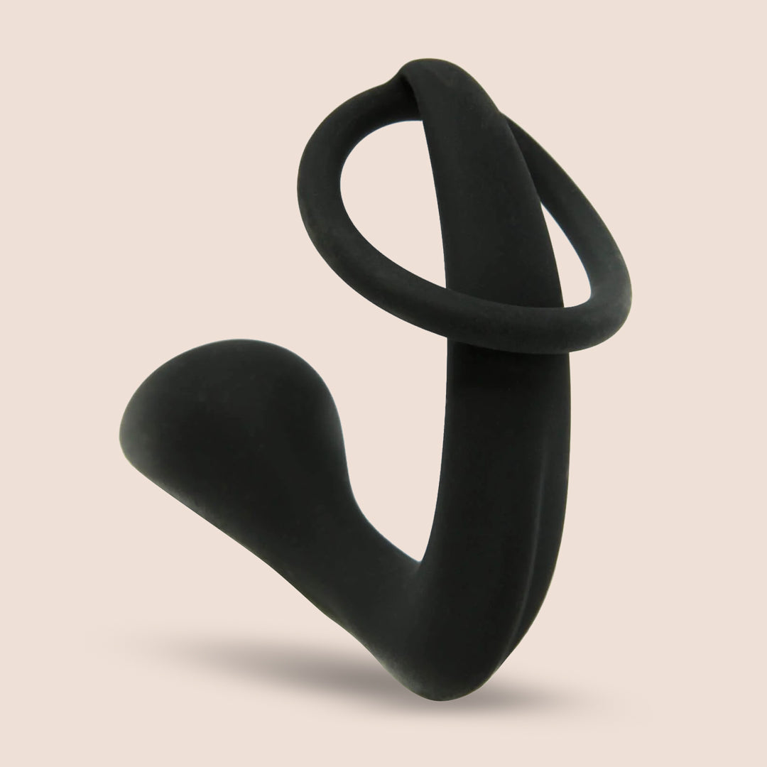 SIMPLI Prostate Plug with Penis Ring 01 | massager with c-ring