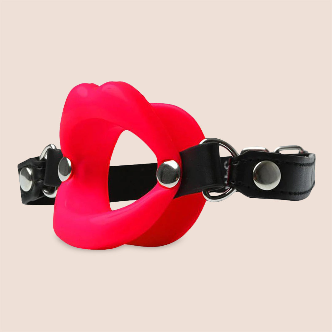 Sex & Mischief Silicone Lips Mouth Gag | adjustable & breathable