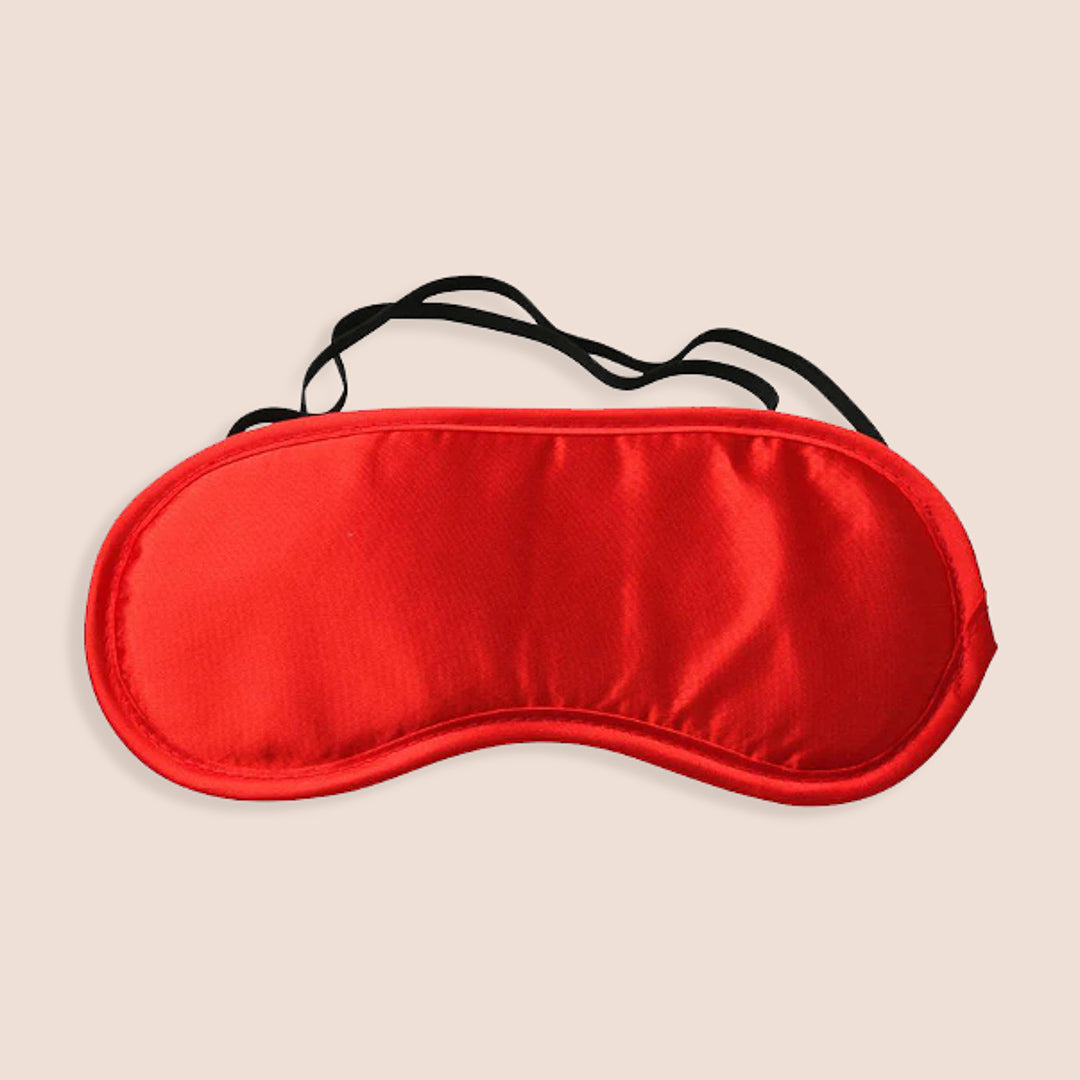 Sex & Mischief Satin Blindfold | dual thin elastic strap