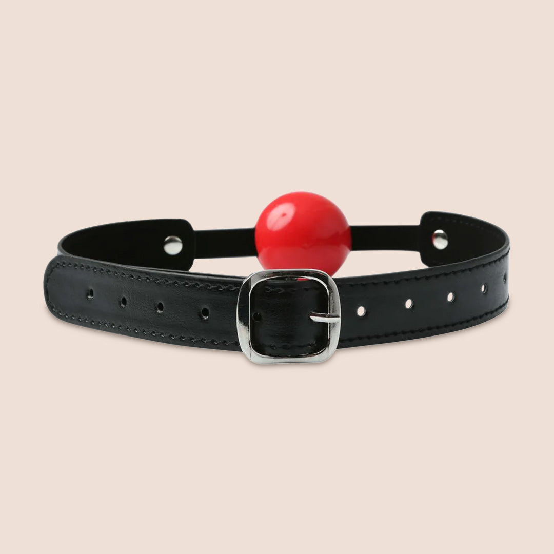 Sex & Mischief Solid Ball Gag | soft rubber ball