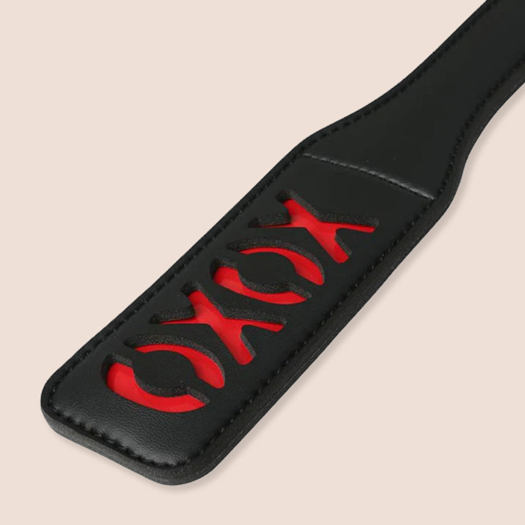 Sex & Mischief Vinyl Paddle, XOXO | leaves a xoxo impression