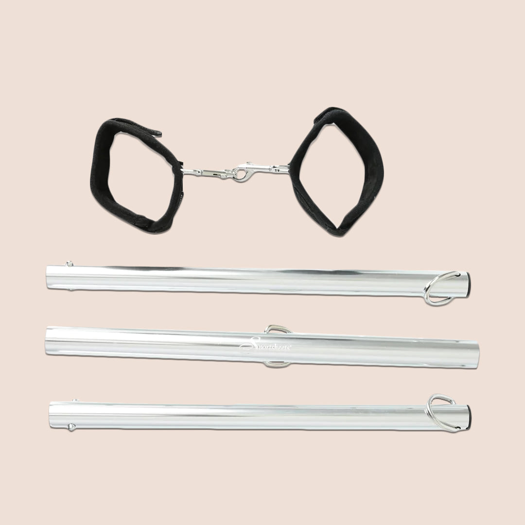 Sportsheets Expandable Spreader Bar & Cuff Set | removable restraints