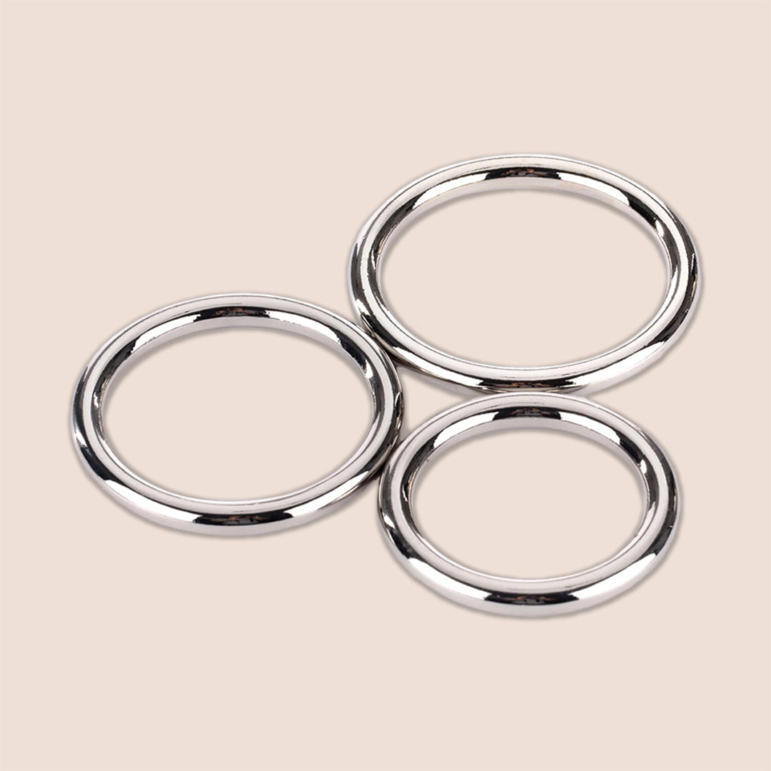 Sportsheets Seamless Metal O-ring, 3 Pack  interchangeable O-rings fo –