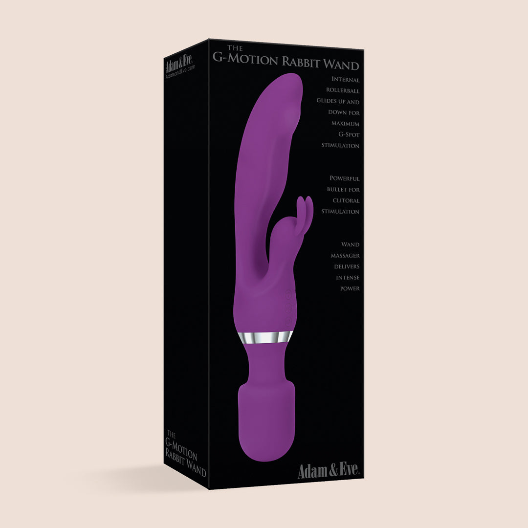 The G-Motion Rabbit Wand | rechargeable silicone rabbit vibe