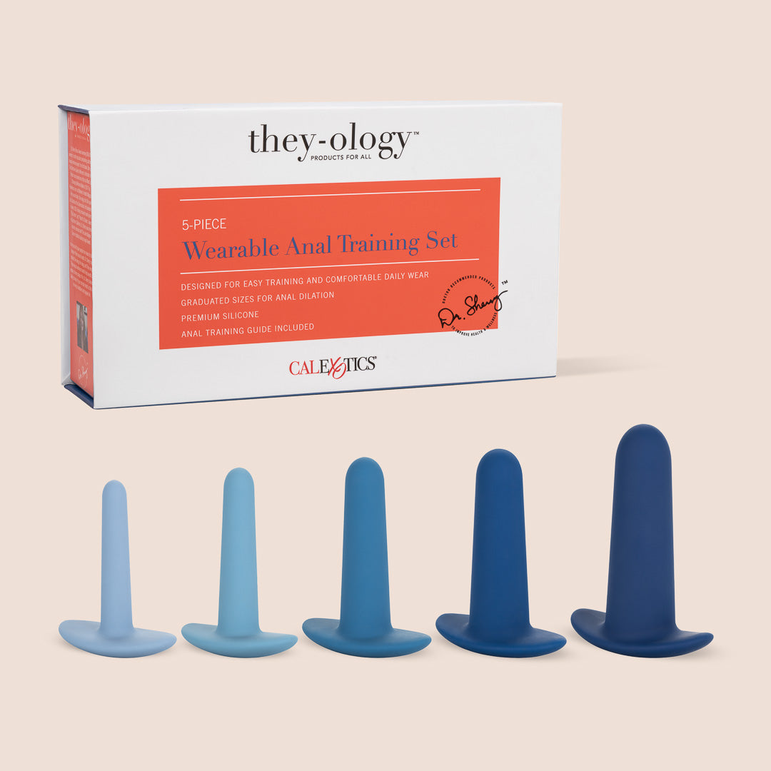 They-ology™ 5-Piece Wearable Anal Training Set | flexible probe kit