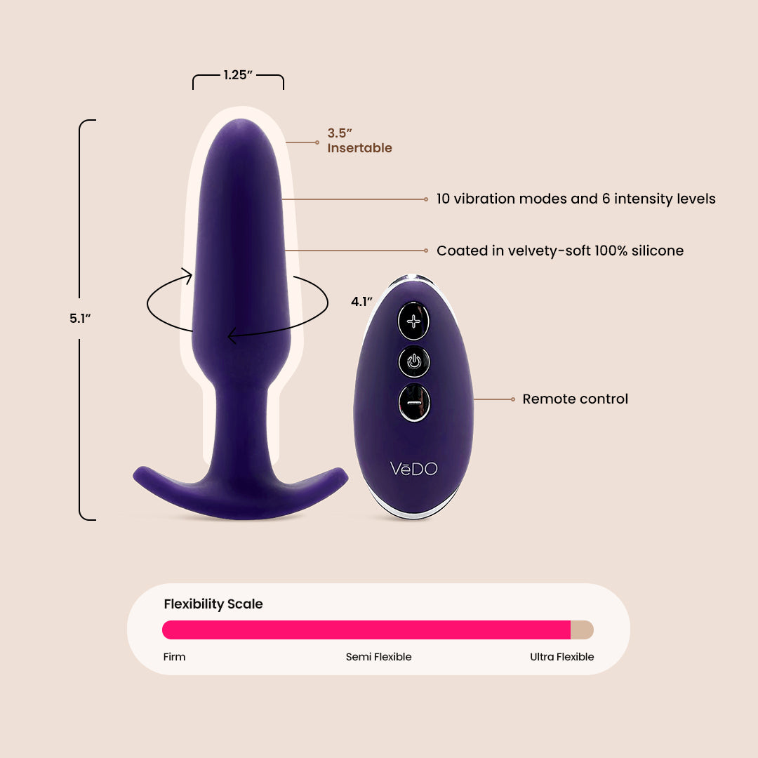 VeDO Bump Plus | rechargeable remote controlled anal vibrator