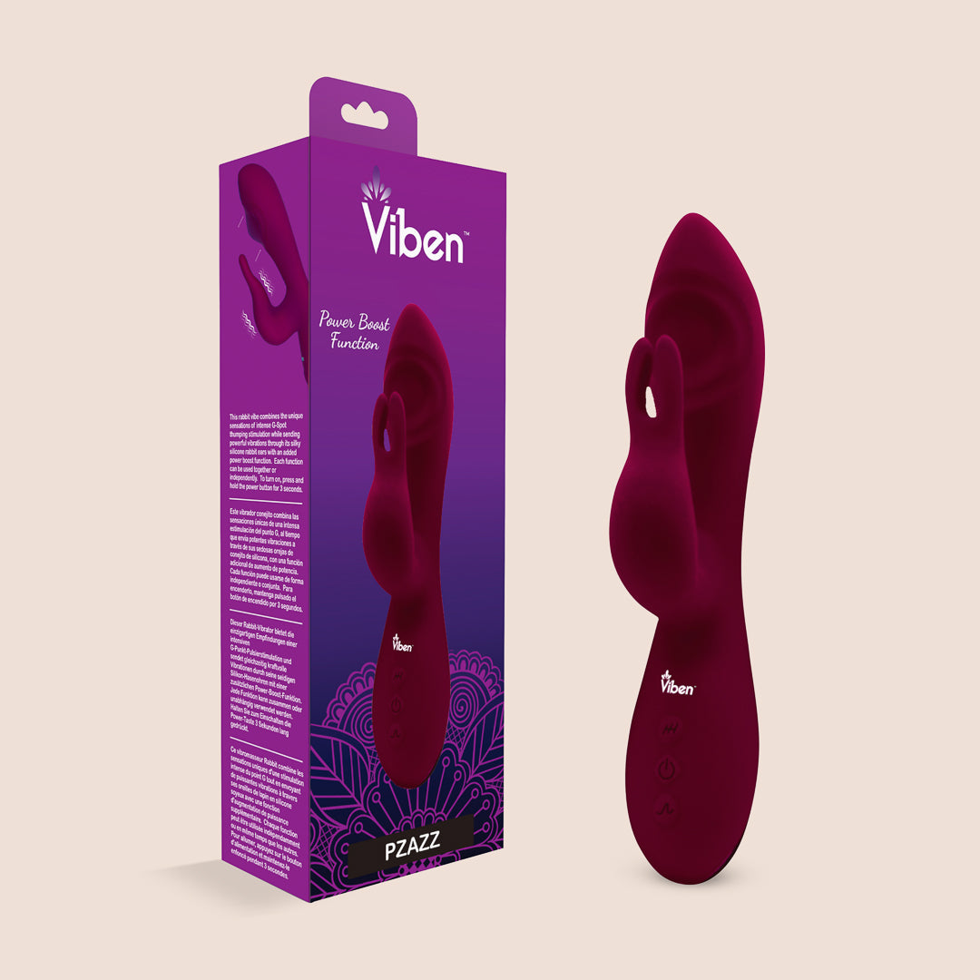 Viben Pzazz Rechargeable Rabbit Vibrator | thumping vibrator