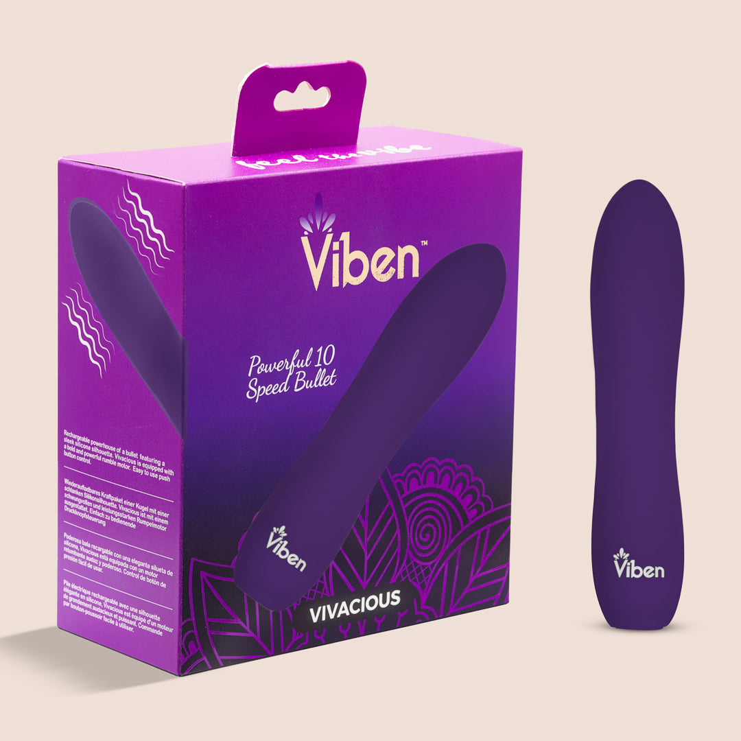 Viben Vivacious 10 Function Rumble Bullet | waterproof and rechargeable