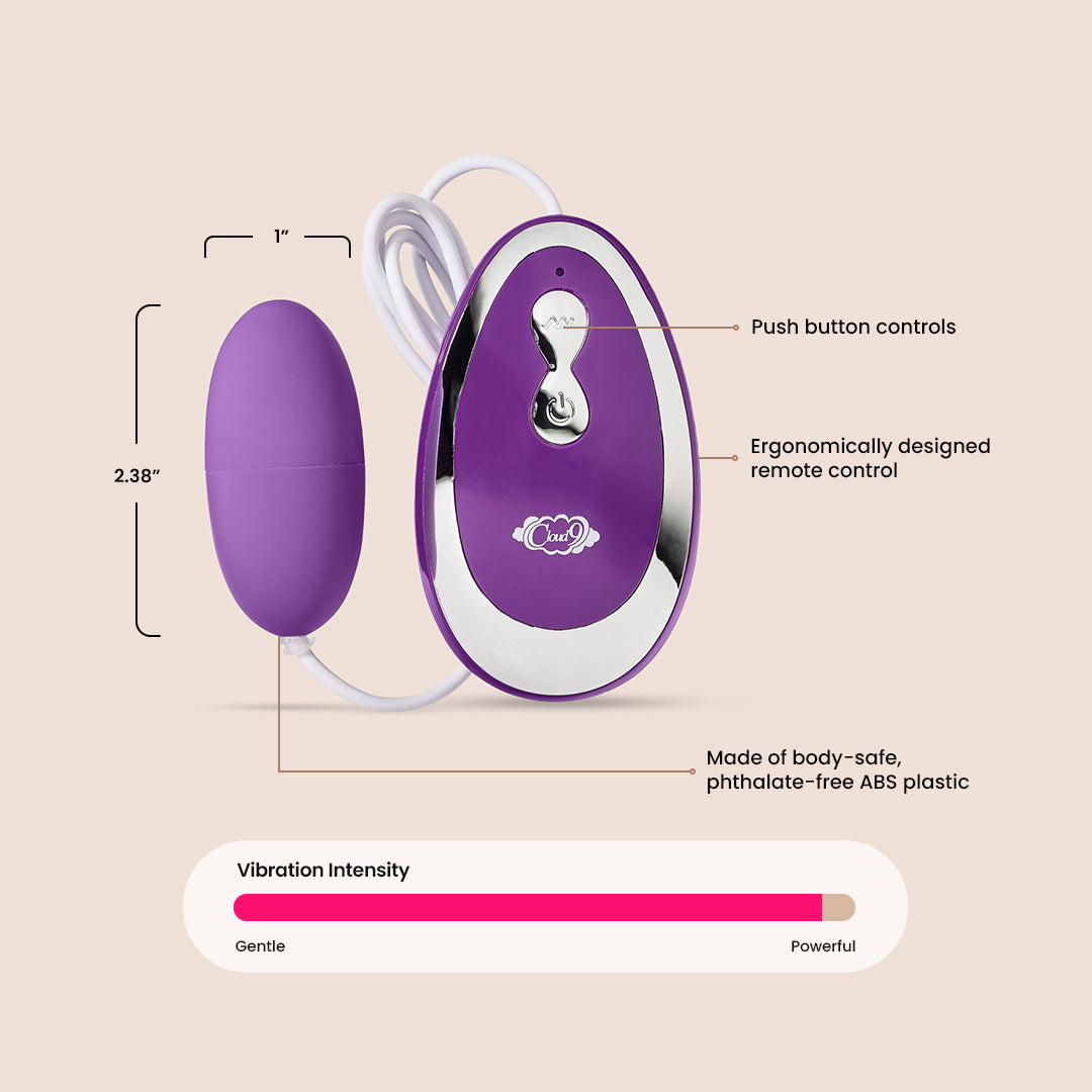 Cloud 9 Vibrating Pleasure Bullet | remote controlled vibrating bullet